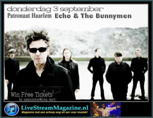 Free Ticket-actie Echo & The Bunnymen in Patronaat 